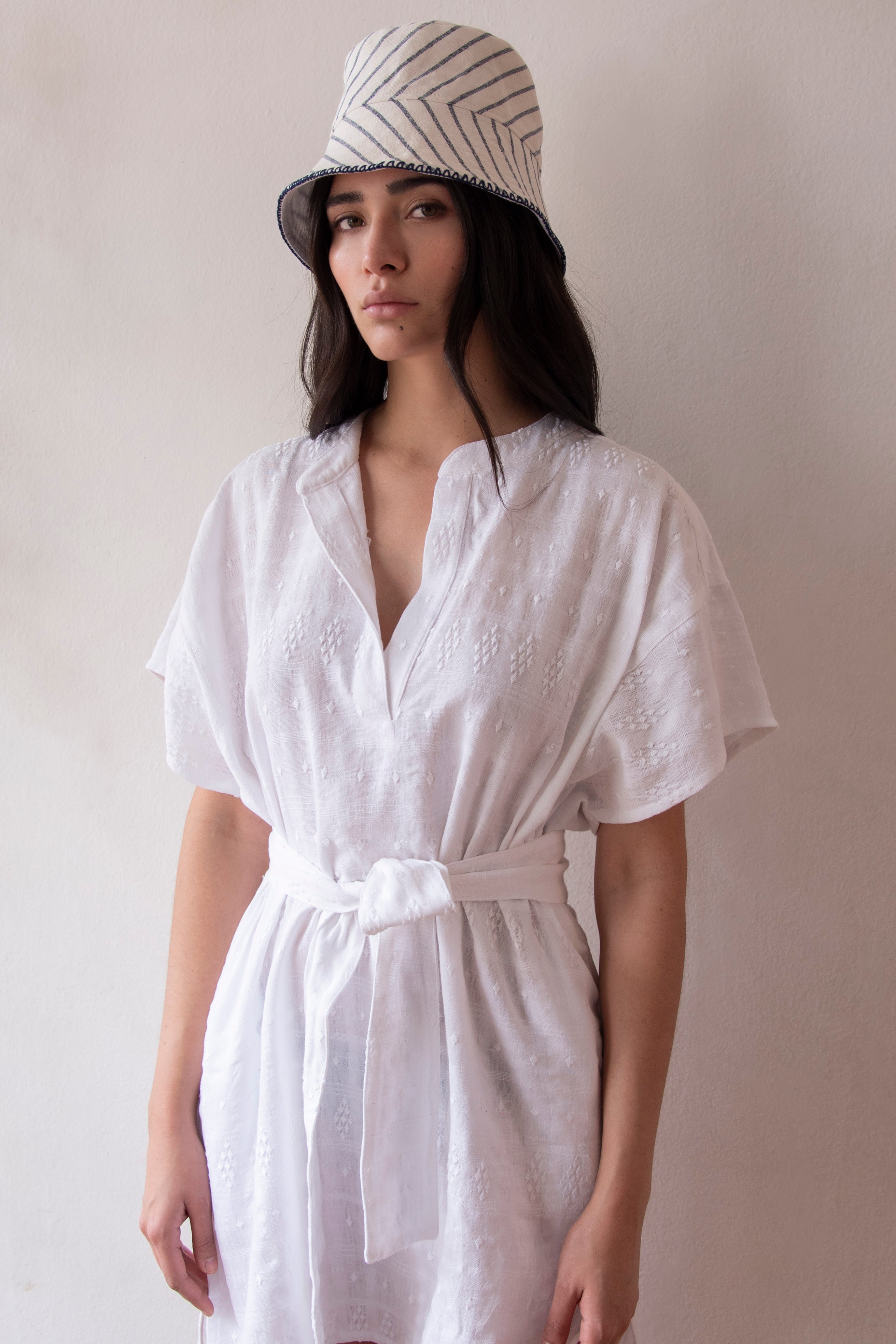 CARMEN GAUZE SMOCK, WHITE – New (C/D)