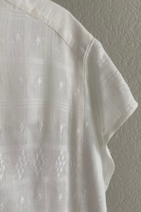 CARMEN GAUZE SMOCK, WHITE – New (C/D)