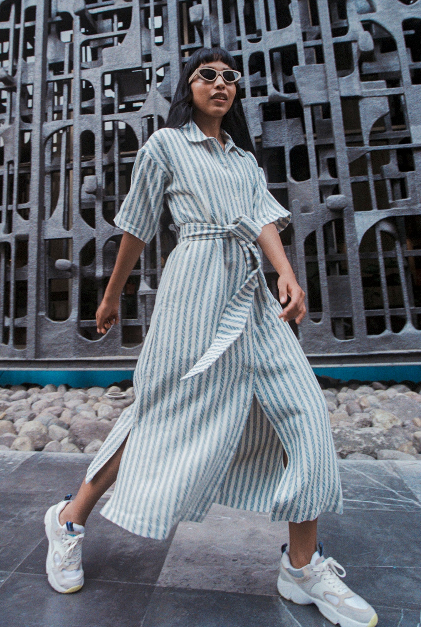 ZINA DRESS, INDIGO– NEW/A*