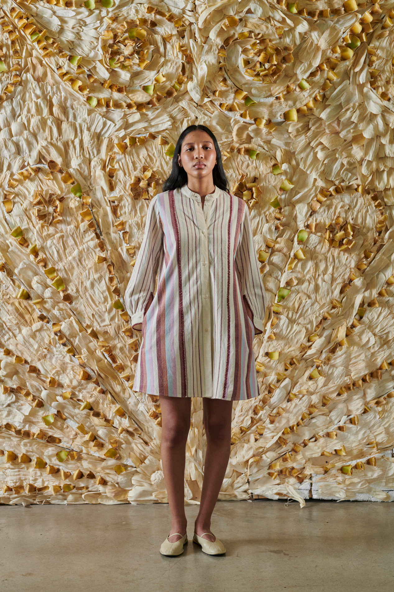 THE CELIA DRESS, MIXED STRIPE – Sample