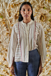 The Marlita Shirt - Ticking Stripe