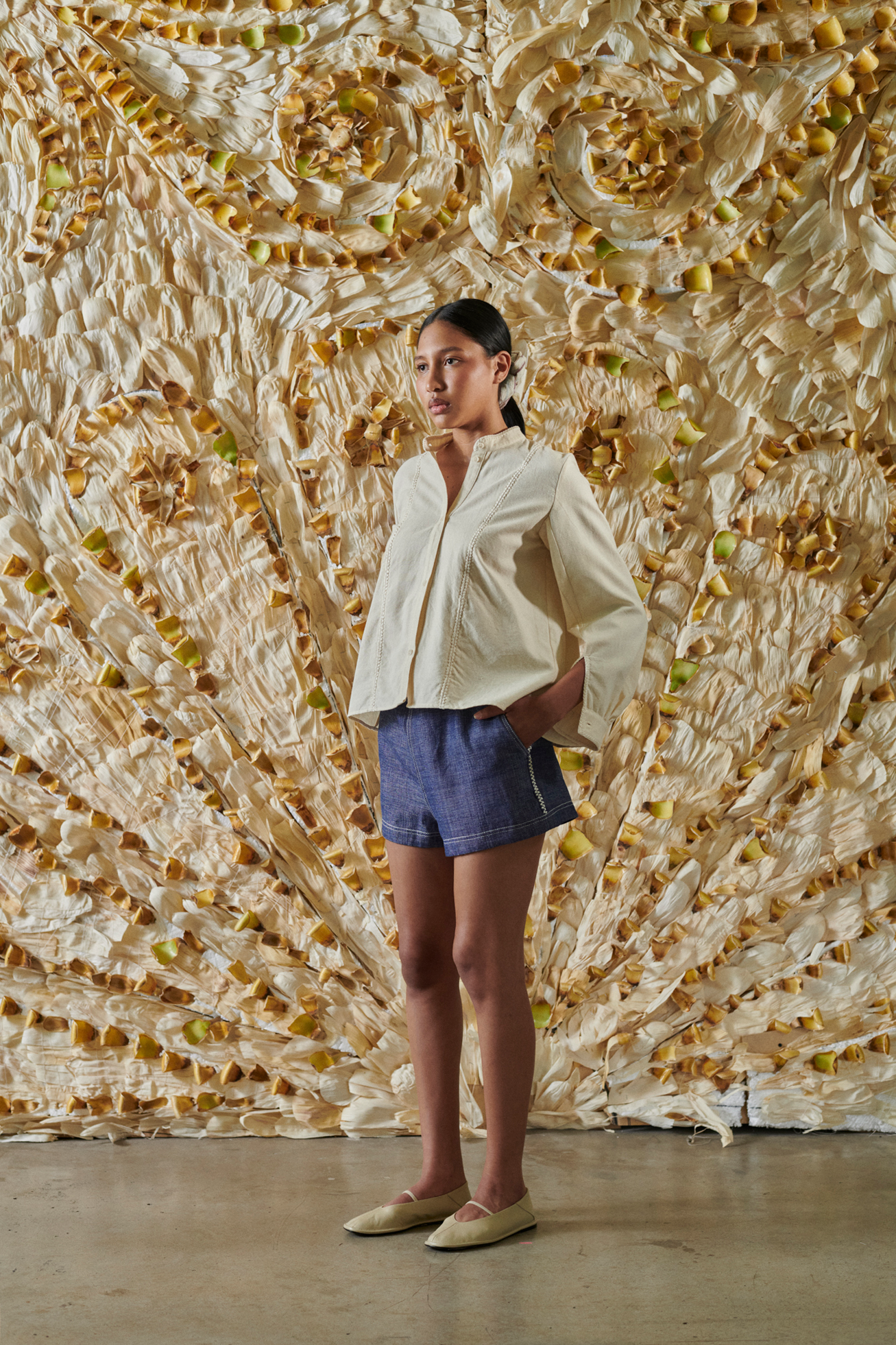 THE MARLITA SHIRT, ECRU – Sample