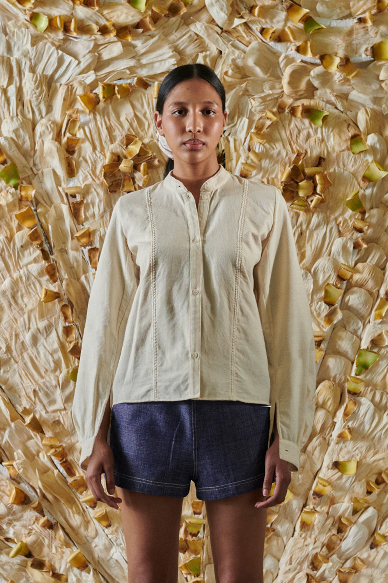 THE MARLITA SHIRT, ECRU – Sample