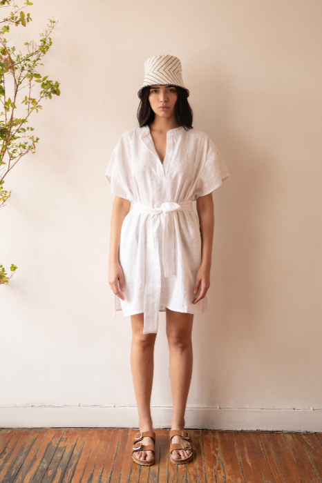 CARMEN GAUZE SMOCK, WHITE – New (C/D)