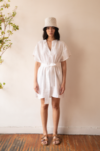 CARMEN GAUZE SMOCK, WHITE – New (C/D)